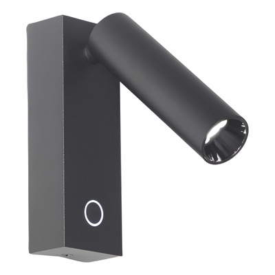 Aplique Led Elfq-ap-ng Móvil Negro 3000k Diseño Gmg 