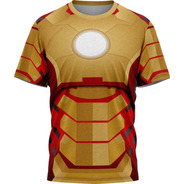 Homem De Ferro - Camiseta Infantil - Tecido Dryfit