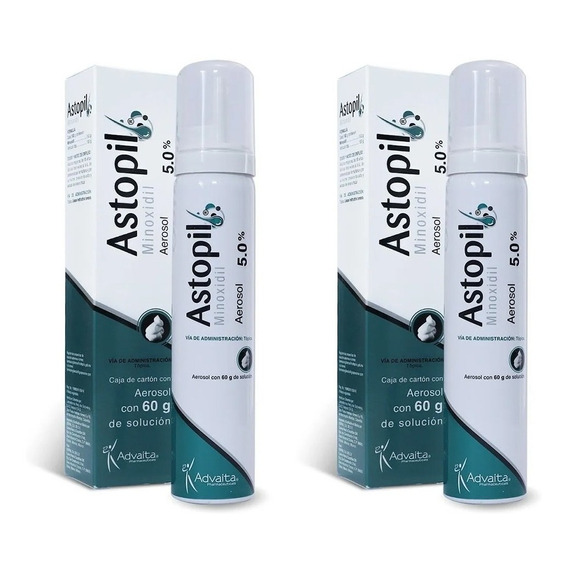 Astopil Minoxidil 5% Espuma 60ml - 2 Pack