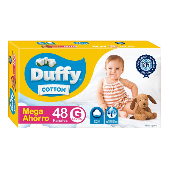 Pañales Duffy Cotton G x 48 un