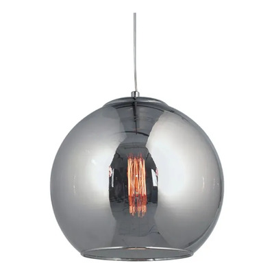 Colgante Globo L Gl/1 1xe27 Ø20cm Vidrio Gris Fume Gris Fume