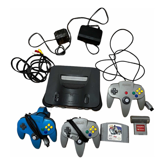 Consola Nintendo 64 + 3 Joystick + Pack Vibr + 1 Juego