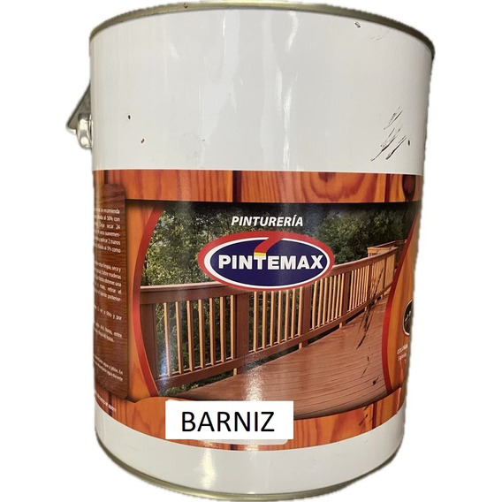 Barniz Brillante Pintemax 3.6lts 5 Colores. Color Natural