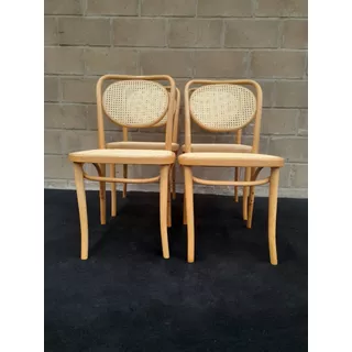 Antiguo Juego Thonet  De 4 Sillas Mod 11 Polonia Originales 