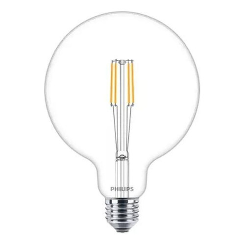 Lámpara Led 6w Globo Filamento G120 E27 Ledclassic Philips Color De La Luz Blanco Cálido