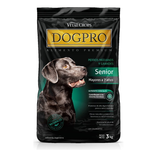 Alimento Balanceado Premium Dogpro Senior 3 Kg