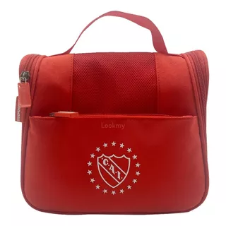 Bolso Neceser Porta Cosmeticos De Equipos Futbol Boca River Color Independiente