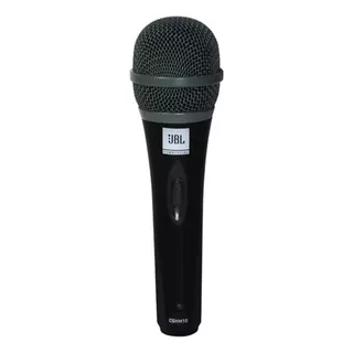 Microfone Vocal De Mao Jbl Cshm10 Dinamico Supercardioide Cor Preto