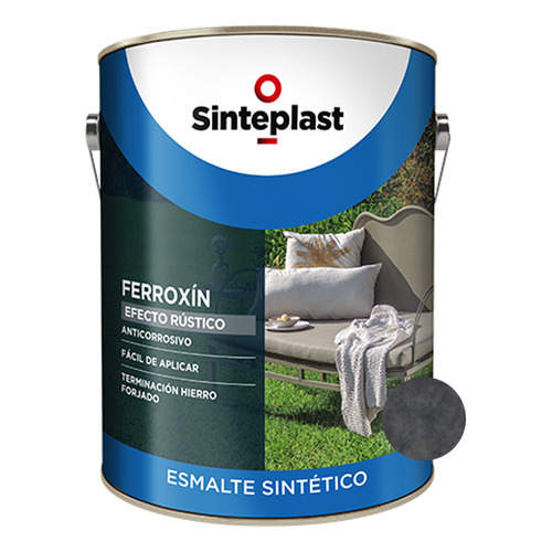 Ferroxin Esmalte Anticorrosivo Efecto Rustico Hierro 4lt