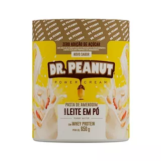 Suplemento Em  Pasta Dr. Peanut  Pasta De Amendoim Avelã Com Whey Protein Gorduras Sabor  Leite Em Pó Em Pote De 650g