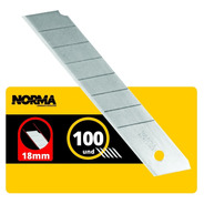 Lâmina Norma Larga Estilete De 18mm Profissional C/100