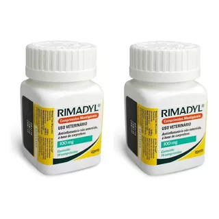 Combo 2 Rimadyl 100mg 28 Comprimidos Carprofeno Inflamatório