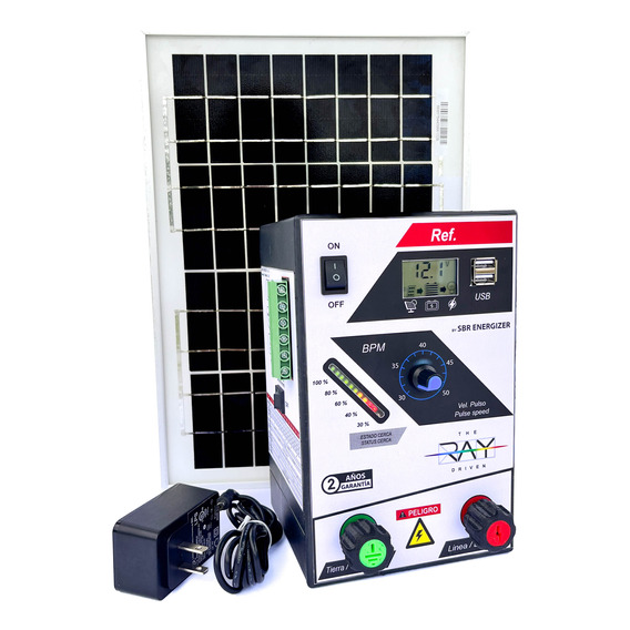 Impulsor Cerca Electrica Solar 5 Km Incluye Panel / Bateria 