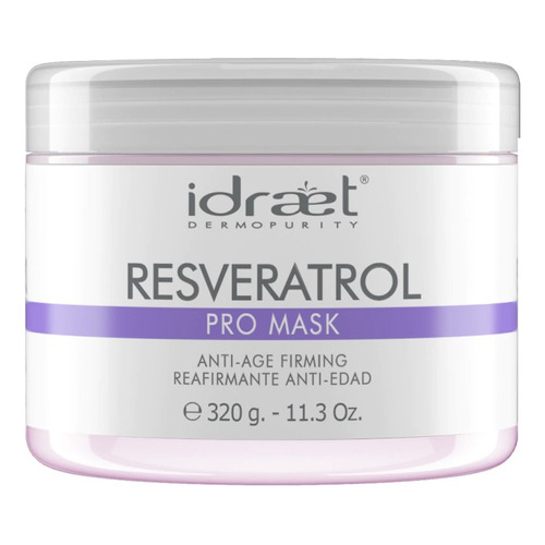 Resveratrol Vitaminas A + E Mask Reafirmante 300g. Idraet Tipo de piel Todo tipo de piel