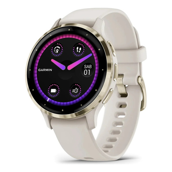 Reloj Garmin Venu 3s Oxímetro Smartwatch Ivory 41mm
