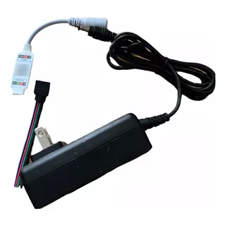 Conector 2a 12v Y Controlador Bluetooth Rgb Módulo/ Tira Led