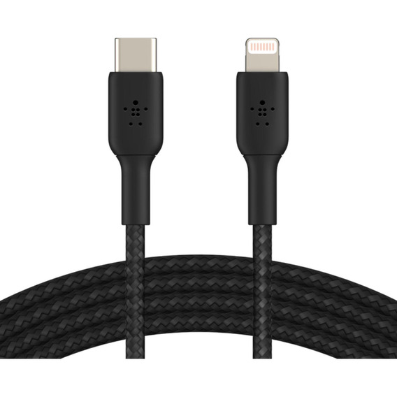 Belkin Cable Boostcharge Usb-c To Lightning Braided 1mts Bk