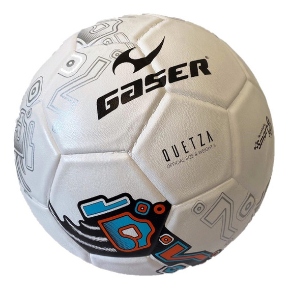 Balón Futbol Gaser Laminado Quetza Profesional No. 5 Color Naranja con Azul