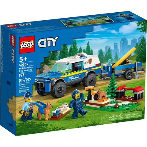 Kit Lego City Entrenamiento Móvil Para Perros Policía 60369 Cantidad de piezas 197