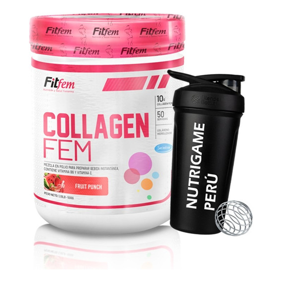 Collagen Fem 500gr Colageno Hidrolizado+regalo Tienda Fisica