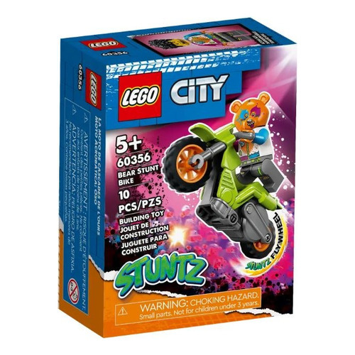 Kit Lego City Bicicleta Acrobática De Oso 60356 - 10 Piezas