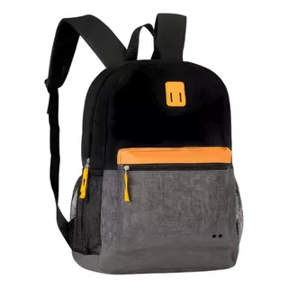 Mochila Clio Mf23081 Masc Ad Cor Preto Desenho Do Tecido Liso