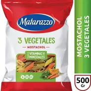 Fideos Mostacholes Matarazzo 3 Vegetales X 550 Gr