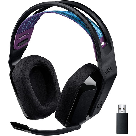 Auricular Logitech G535 Inalámbrico Con Micrófono Negro Color de la luz NA