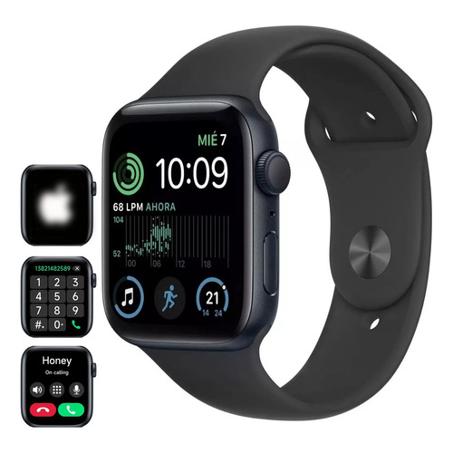 Smartwatch Oem 2.01'' Reloj Inteligente Bluetooth Negro Plus