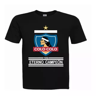 Poleras Colo Colo E. Campeón 100% Algodón, Niñas/os Jóvenes