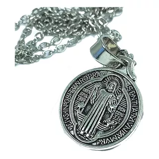 Medalla San Benito + Consagrada + Cadena / Collar -  Modelo1