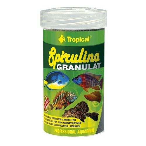 Tropical Alimento Peces Vegetal Spirulina Granulada 44g
