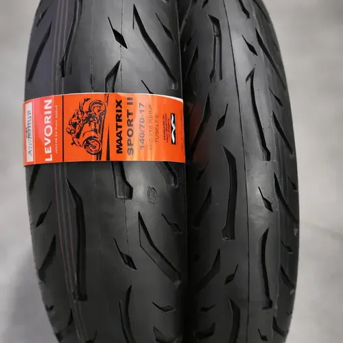 Par De Pneus MT-03 CB Twister 110/70-17 + 140/70-17 Levorin Matrix