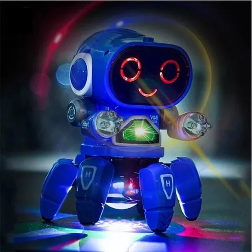 Brinquedo Robô Musical 360 Graus Com Som E Luz Ótimo Presente Brinquedo  Boneco Musical Com Luz Dance Robot Robô Que Dança DIA DAS CRIANÇAS