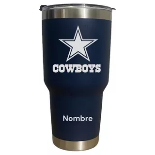 Termo Personalizado Cowboys Grabado Laser 30 Oz