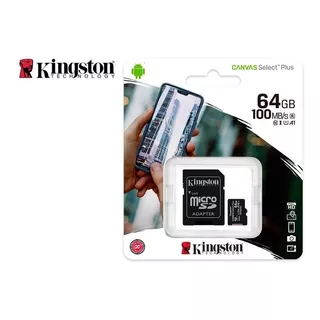 Memoria Kingston Micro Sd 64gb Clase 10 C/adaptador