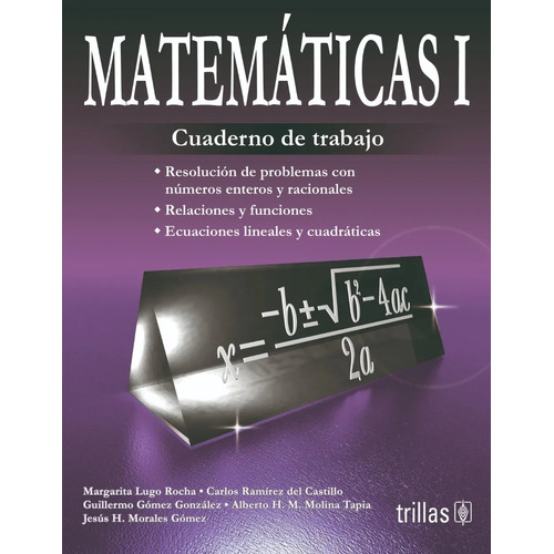 Matemáticas 1 Cuaderno De Trabajo Trillas