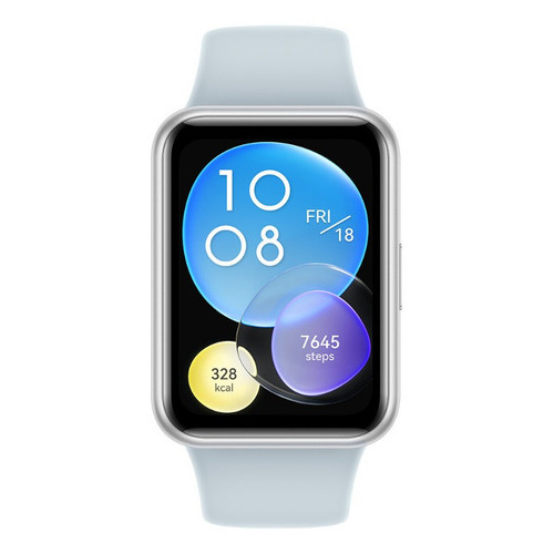 Reloj Smartwatch Huawei Watch Fit 2 Isle Blue Color Azul Color de la caja Silver Color de la malla Azul