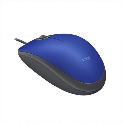 Logitech M110 Silent, Mouse Usb / Clics 90% Más Silenciosos Color Azul