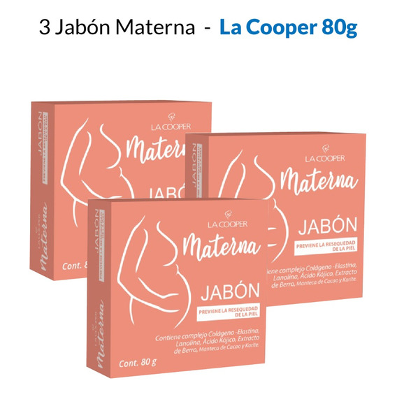 3 Jabón Materna - La Cooper 80g
