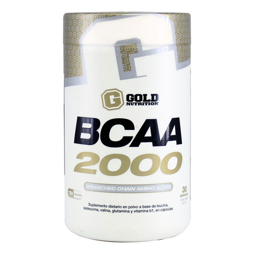 Bcaa 2000 - Gold Nutrition - Aminoácidos Ramificados 120 Tab Sabor Sin sabor