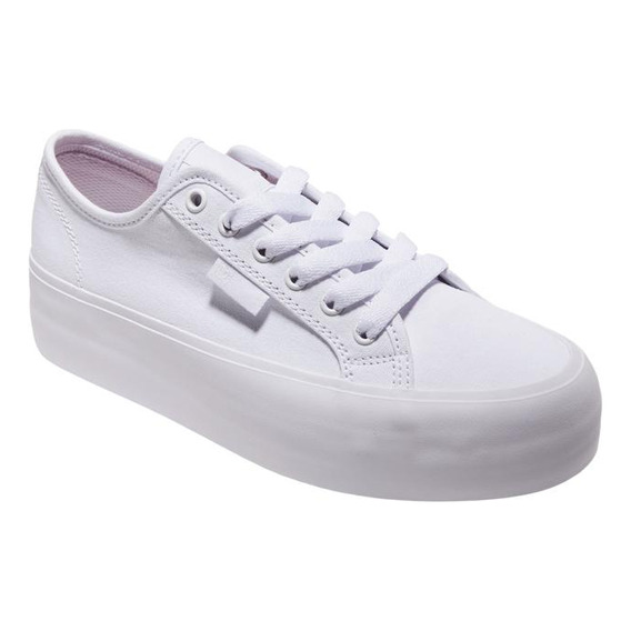 Zapatilla Mujer Dc Manual Platform Shoe Ww0 Blanco