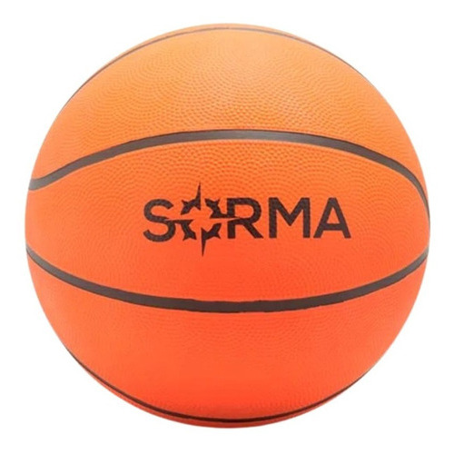 Pelota Básquet Sorma Nº 7 Basket Goma Balon Entrenamiento Color Naranja