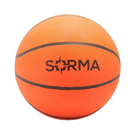 Pelota Básquet Sorma Nº 7 Basket Goma Balon Entrenamiento Color Naranja