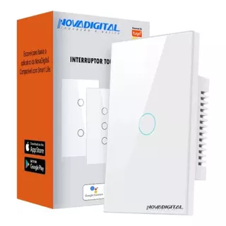 Interruptor Inteligente Zigbee 1 Botão Novadigital Alexa App