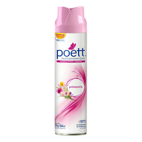 Aromatizante Poett en aerosol primavera 360 ml