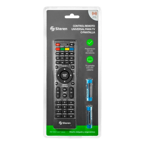 Control Remoto Universal Metálico Para Tv |rm-1002ne