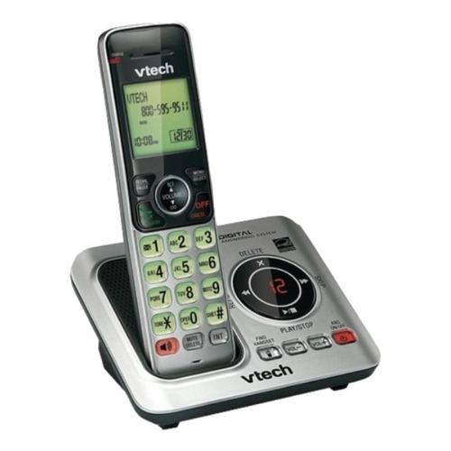 Teléfono VTech CS6629-3 inalámbrico - color plateado