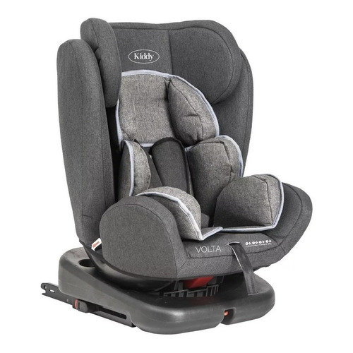 Butaca Silla Bebe  P/ Auto Kiddy Volta V- Isofix - Giratoria Color Verde/gris