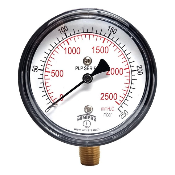 Manómetro Baja Presión - Rosca 1/4  Inf Winters Plp